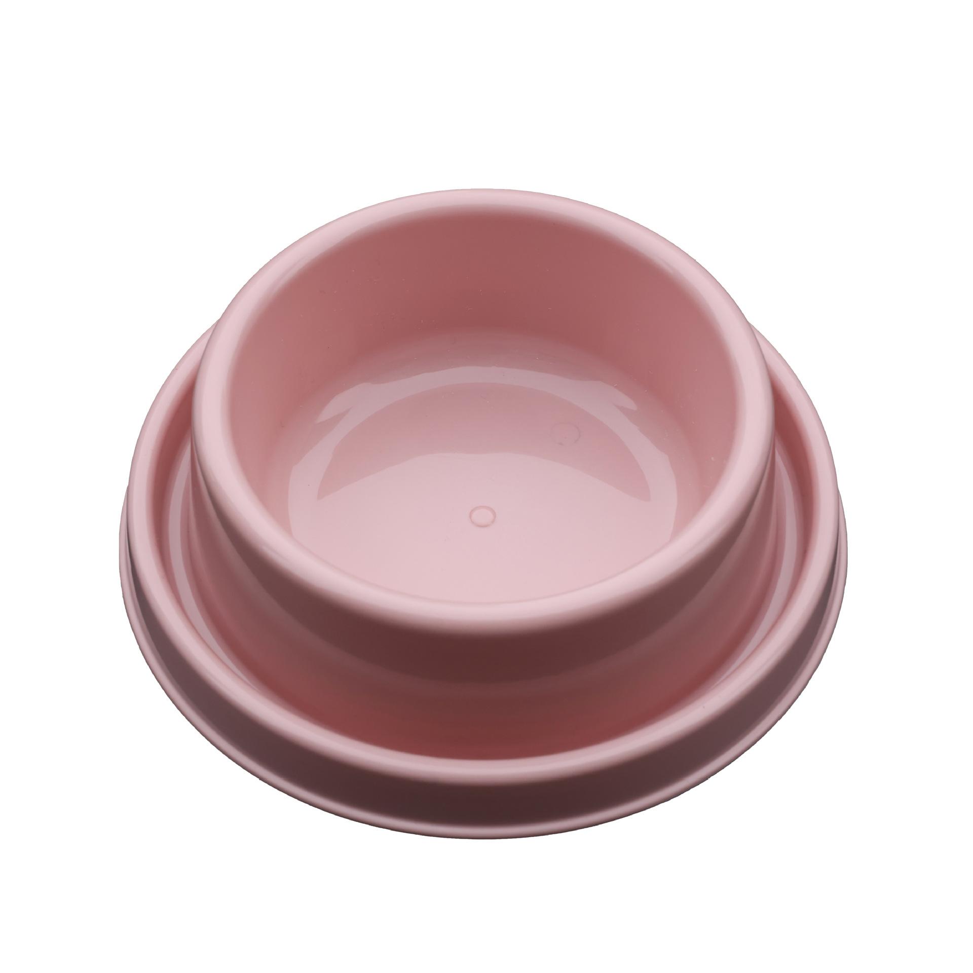 

Non-Slip Anti-Tip Pet Bowls for Dogs Cats Spill-Proof Food Water Dishes Stable Base Feeding Bowls Durable Pet Supplies рожевий