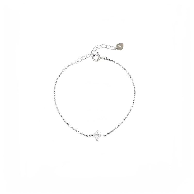 

Классический женский браслет на щиколотку с четырьмя листами клевера, простой цветочный модный комплект из ста подходящих украшений для ног 925 Silver серебряный