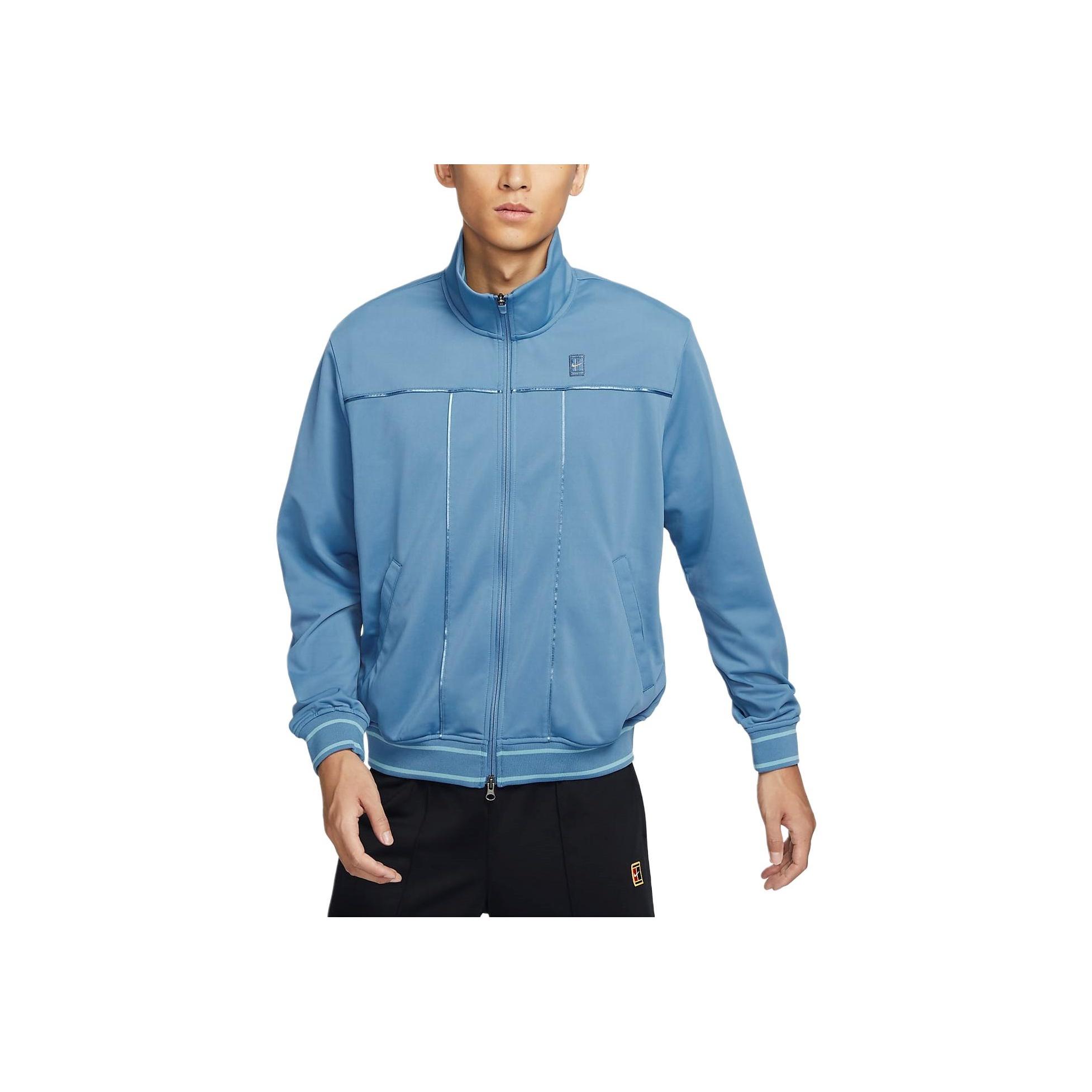 

Nike Court Fleece Tennis Loose Versatile Jacket Men Jackets Aegean-Storm-Blue Denim-Blue-Green DC2566-430 XXL