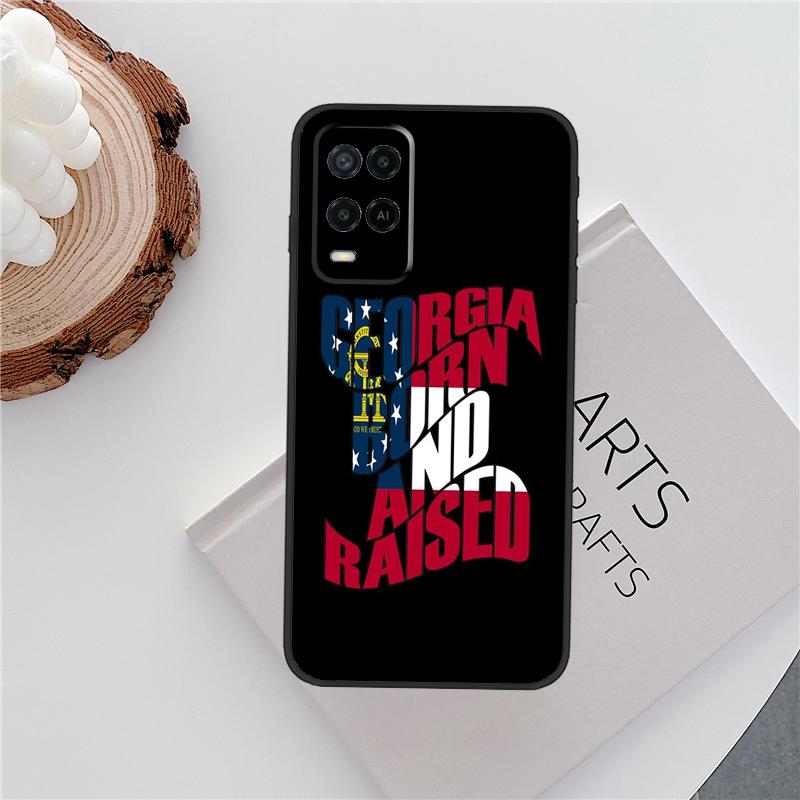 

Georgia State Flag Case For Oppo A60 A74 A94 A54 A18 A38 A58 A78 A98 A40 A80 A16 A76 A96 A15 A57S A17 A77 Cover OPPO A17