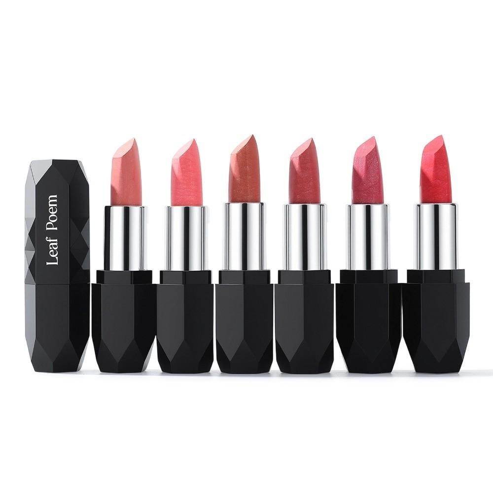 New Glitter Pearlescent Lipstick Matte Waterproof Metallic Lipstick Long Lasting Non-stick Cup Lip Glaze Cosmetic