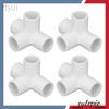 Plastic Pipe Fittings - 4-Way Cross, Tee, Elbow Adapters for and Drainage, 20mm 25mm 1/2 3/4 Inch
