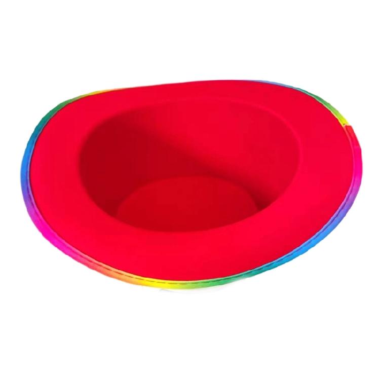 Colorful Wide Brims Tall Hat for Stage Performances Magicians Hat Carnivals Hat for Masquerade Party and Music Festival