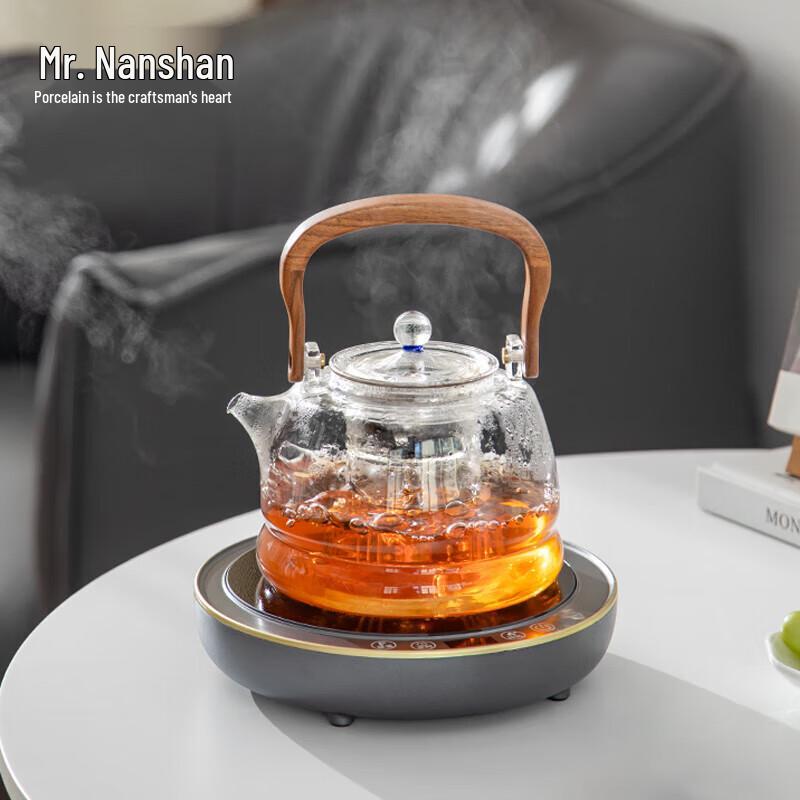 Nanshan Mr. Kung Fu Heat-Resistant Glass Steaming Tea Kettle