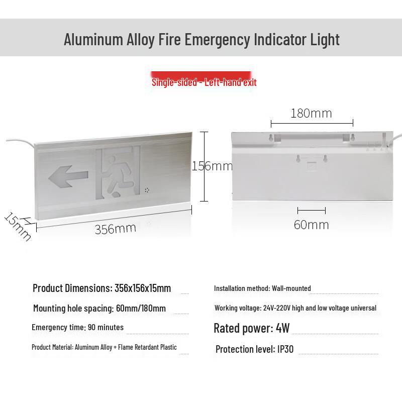Emergency Exit Sign Light