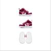Jordan Scarpe da Bambino Air Jordan 1 Mid Alt High top Rosso Rosa per Neonati e Bambini AT4613-661