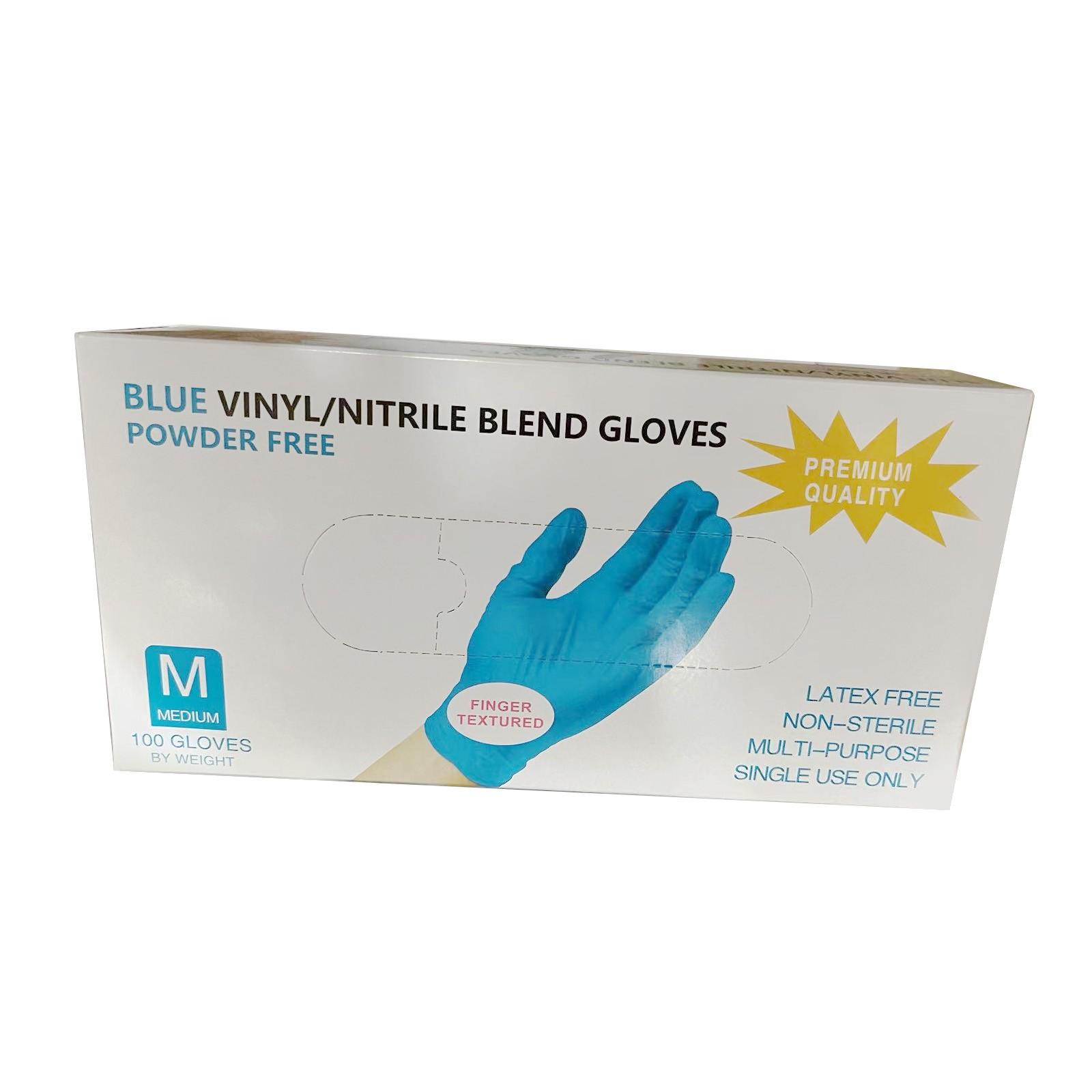 

Пластиковые одноразовые нитриловые перчатки, смешанные нитриловые перчатки, утолщенные защитные перчатки из пищевого композитного нитрила One Size