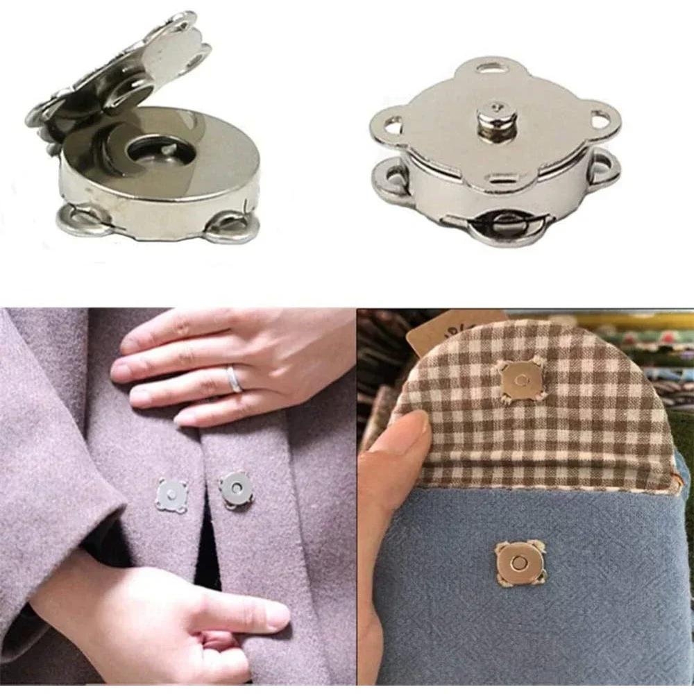 5 Seturi Buton Magnetic cu Capsă Metalic Floare de Prun Cusut Butoane Închizători Elemente de Fixare pentru Poșete Genți de Mână Haine Accesorii DIY