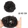 MISS WIG Straight Donut Chignon Hairpieces Synthetic Ombre Elastic Chignon Fluffy Messy Scrunchies Hair Bun for Women
