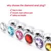 Neue Damen Diamant besetzte Metall Butt Plug Spielzeug Edelstahl Butt Plug Schwanz Kristall Butt Plug Damen Sex Spielzeug Mann Erwachsene Butt Plug