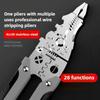 Professional Electrician Pliers, Multi-Function Wire Stripping and Crimping Tool for Electrical Wiring, Must-Have Electrician