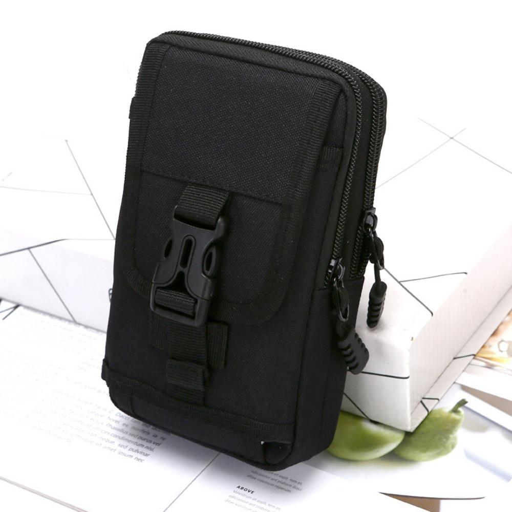 

Horizontal/Vertical Style Mobile Phone Bags Double Layer Phone Purse Phone Accessories Vertical Black