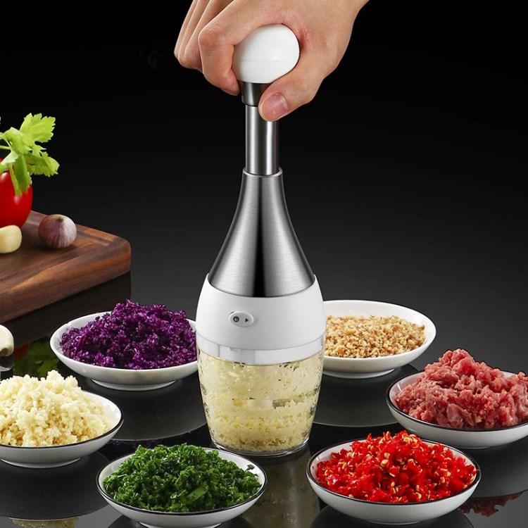 

Kitchen Mincer Tool Garlic Crusher Squeezer Stainless Steel Masher Type A