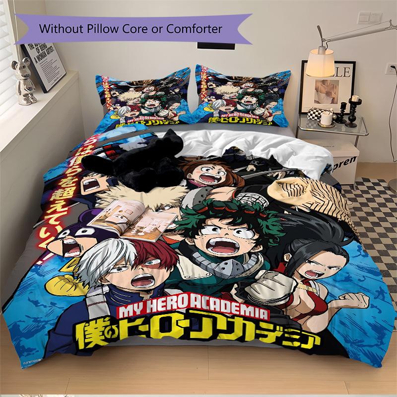 Heroic Adventures Unite Print 3Pcs Bedding Setduvet Cover With 2 Bedropillowcase Home Birthday Gift