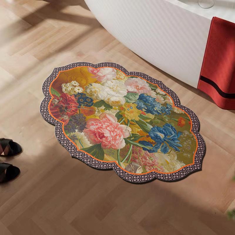 American Diatom Mud Floor Mat Bathroom Strong Absorbent Anti-slip Mat Household Dirt-resistant Special Shape High-quality Toilet Door Foot Mat