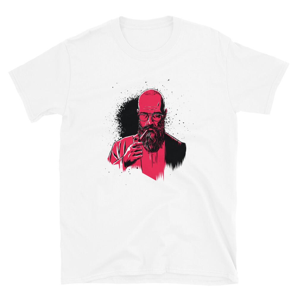 Old Wise Man Smoking T-Shirt S разноцветный