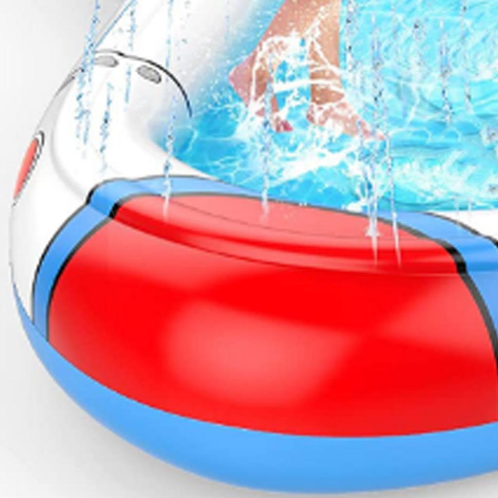Inflatable Sprinkler Pool Airship Appearance Firm Sprinkler Pad for Kids for Backyard Outdoor Play