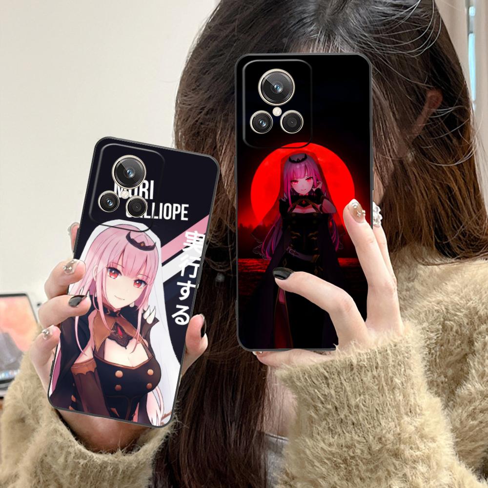 Holo Mori Calliope Matte TPU Mobile Phone Case for Realme GT 8 Neo Pro C75 73 71 C67 65 C55 53 C35 31 C20 15 Colorful Cover