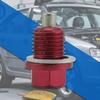 Fan Drain Plug, Improved Aluminum Alloy Pan Screw Magnetic Drain Plug Bolt