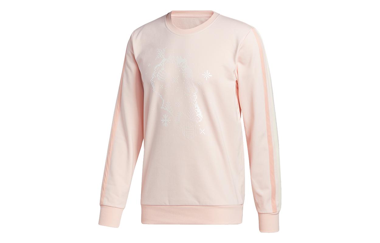 Adidas Sweatshirts Men s Pink Crew Neck Moderate Regular GU0508 XXL