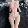 Sexy Women's Detachable Three Point Two-piece Set Open Crotch Mini Panties Lace Lingerie Thong Strap Underwear