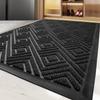 Commercial Simple Stripe Rubber Floor Mat Scratch Resistant Door Door Mat Outdoor Dust Carpet