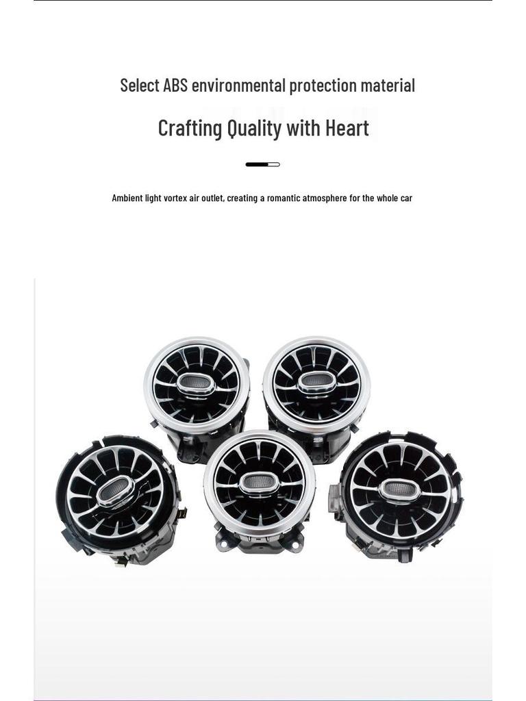 Mercedes-Benz Clasa A/CLA Upgrade Lumina Ambientală Guri de Aerisire Tip Turbină (W177/W118)