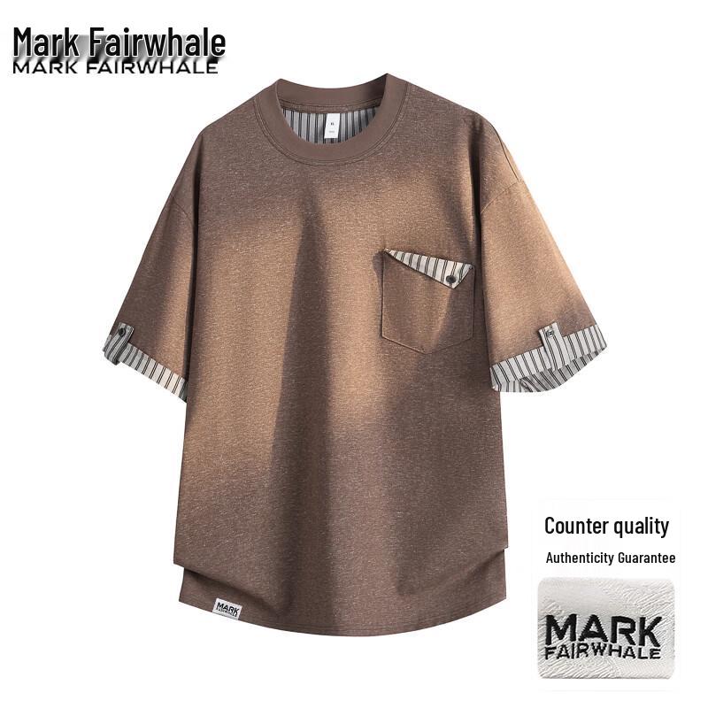 MARK FAIRWHALE Men's Summer Casual Short Sleeve T-Shirt