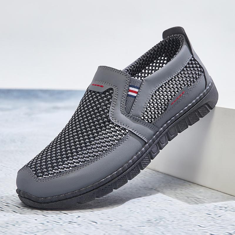 Schuhe Herren Frühling neu Mesh Herrenschuhe weiche Sohle leichte Stoffschuhe mittlere und große Größe