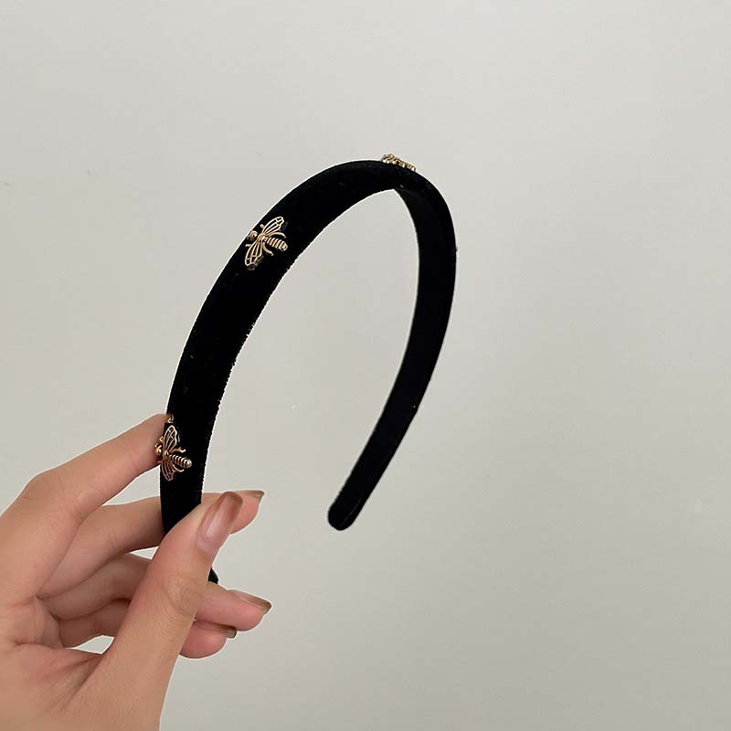 

1 шт. Ретро обруч для волос Темперамент Пчела Широкий обруч для волос Повязки для волос для женщин Девушек Французская Универсальная Модная Повязка на голову Аксессуары для волос