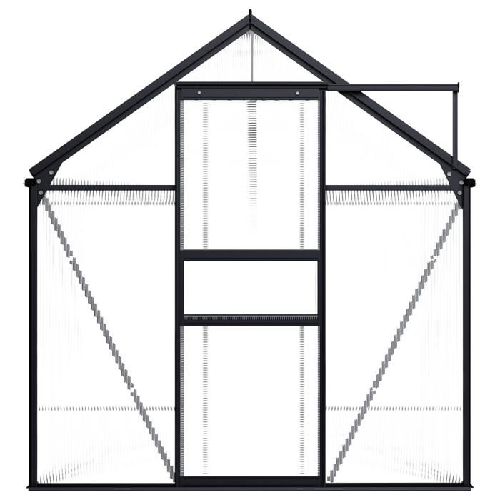 VidaXL Serre Anthracite Aluminium 7,03 m² 48212