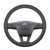Premium Genuine Leather Steering Wheel Cover for Ford – Ultra-thin, Anti-slip Fit for Edge, Focus, and Yi Bo Models