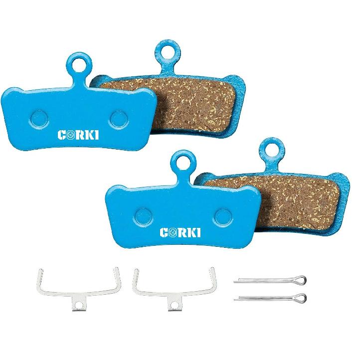 2 Pairs Bicycle Disc Brake Pads for Sram Guide RSC Avid XO Elixir 7 9 Trail 4 Piston MTB Disc Brakes (Resin,Semi-Metallic,Sintered Metal)