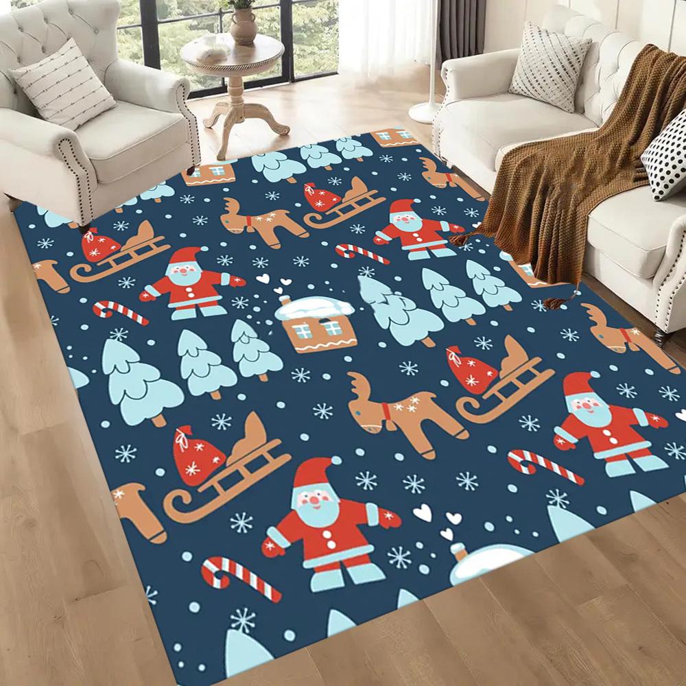 Nightmare Before Christmas Floor Mats for Living Room, Bedroom and Room Decoration Are Suitable for Gifts.