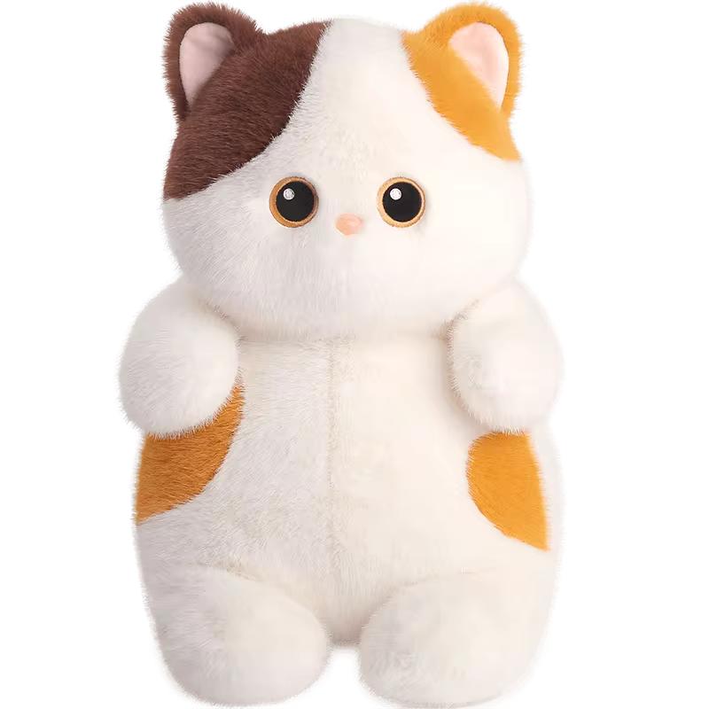 Nieuw 15/40Cm Kawaii Huisdier Kat Pluche Speelgoed Schilpadkat Siamees Kittentje Zwarte Kat Knuffel Dier Metgezel Pop Verjaardagscadeau 40cm