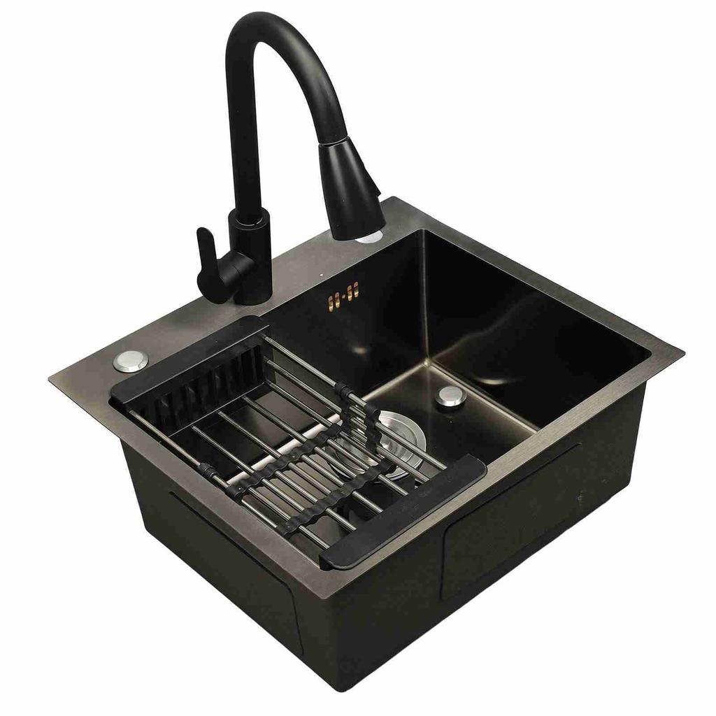Drop In Kitchen Sink Stainless Steel Kitchen Sink Undermount Kitchen Workstation with Faucet for Washbasin Dishwasher