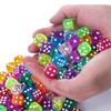10-20PCS/Pack Transparent Color 14mm Sized Dice Random Mixed Color Rounded Edges Dices Entertainment Games Props Accessories ZYF
