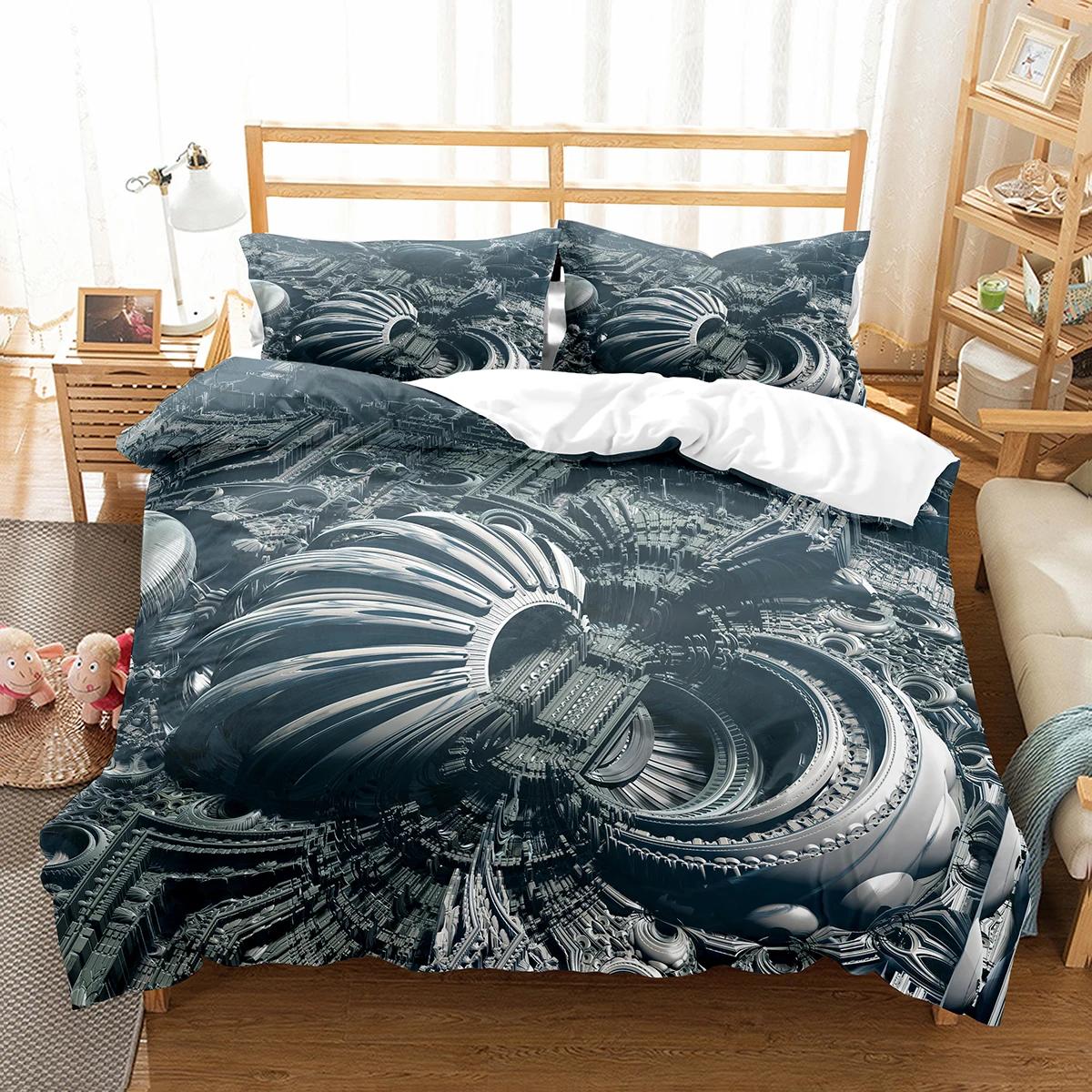 

Enceladus Planet King Quen Soft Duvet Cover Solar System Beding Set Rotate Universe Space Comfortable Quilt Cover Polyester Warm Comforter Cover 120*200cm Single