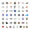 50Pcs Eye-catching Widely Use Attractive Volleyball Theme Decorative Waterproof Skateboard Decal Refrigerator Sticker