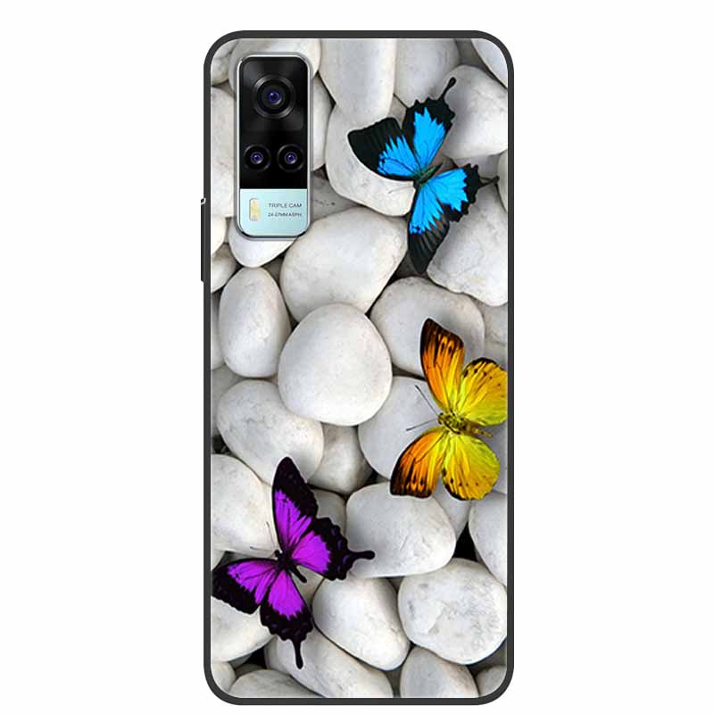 For vivo Y31 2021 Case Shockproof Soft silicone TPU Back Cover For Vivo Y53S 4G Y31 2021 Y 31 Case V2036 Phone Case Cute Cartoon