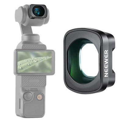 NEEWER 2x Macro Lens voor Pocket Macro Lens met HD Optisch Compatibel met DJI Osmo Pocket Geen Stapelen 3, Magnetisch, 3-Element, 3-Groep Close-Up