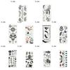 Sheets Rose 2 Letter Feather Butterfly Tattoo Hand Body Art Sticker