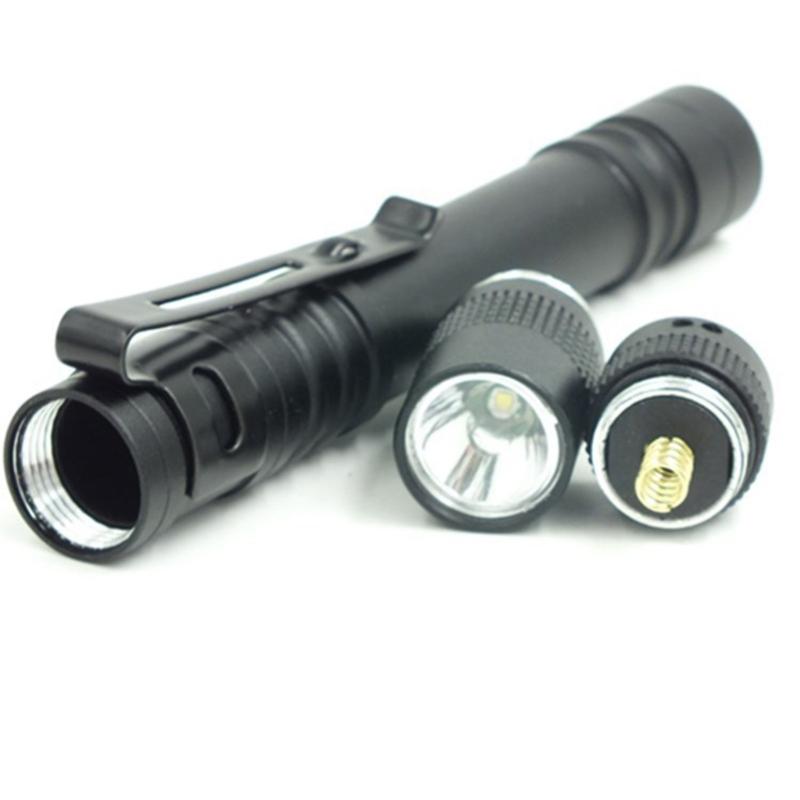 Cycling Camping Outdoor Pocket Flashlight Hiking Water Proof Light Handheld Penlight Small Pocket Clip Light Flashlight