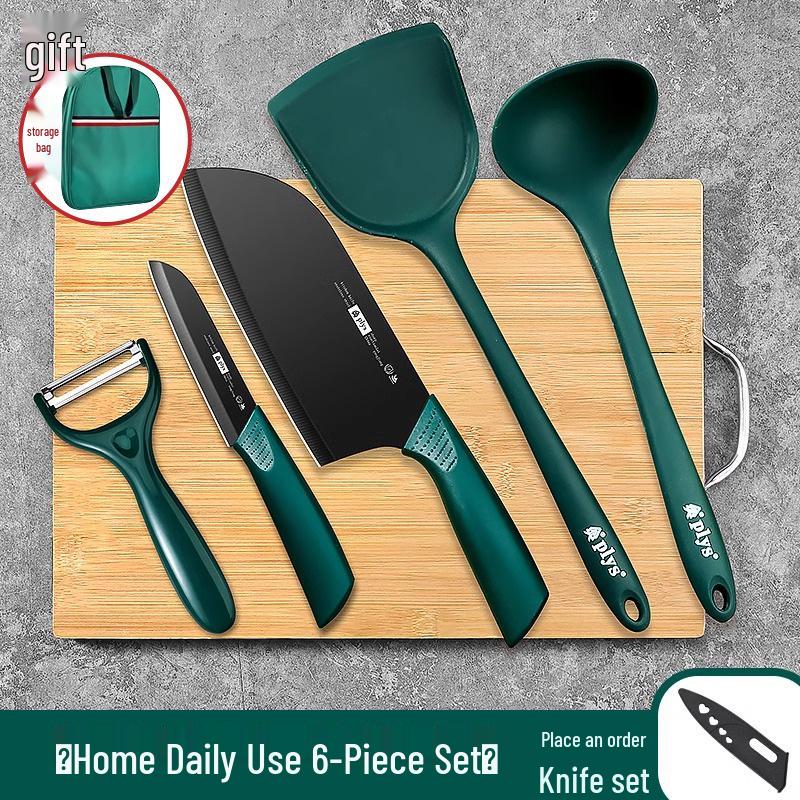 Outdoor Cooking Essentials Set: Picnic Knife, Camping Spatula & Storage Bag for Kitchenware & Vegetables