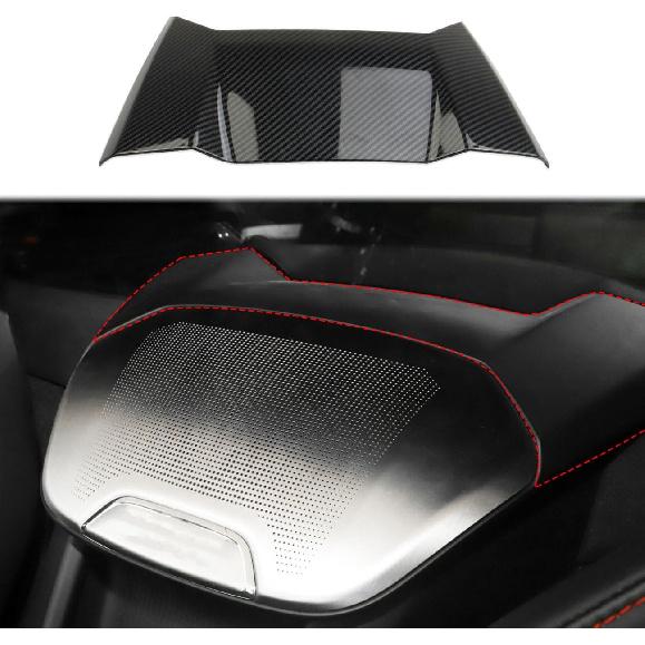 crosselec Carbon Fiber Interior Seats Center Cover Trim for Chevrolet Corvette C8 2020-2025 (for Convertible Model)