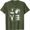 Love Art Tools Artist Painter Graphic TShirt Men Casual Cotton Crewneck Tee