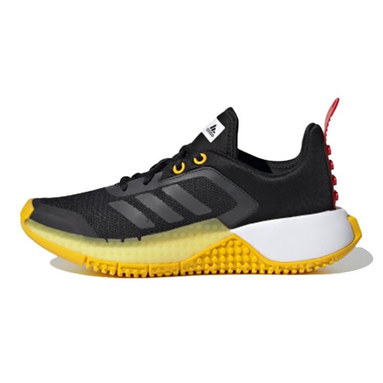 

LEGO x Adidas Sport J Нескользящая Амортизация Устойчивая к истиранию Дышащая Низкие Детские Беговые Кроссовки Черный Желтый FX2863 35½
