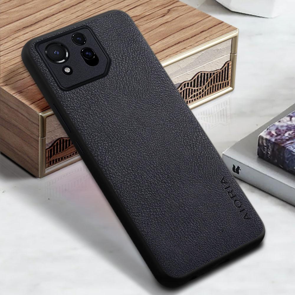 

Чехол для Asus ROG Phone 8 7 6 Pro Cover Funda Capa Solid color Business Pu Leather Design ROG Phone 8 чёрный