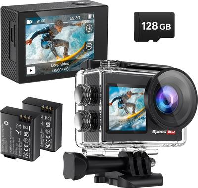 Hiicam Speed20 Action Wearable Action 4K Image Touch Dual Color Waterproof To 40M with Waterproof Underwater Smartphone App Wide 5x Abundant 2 X