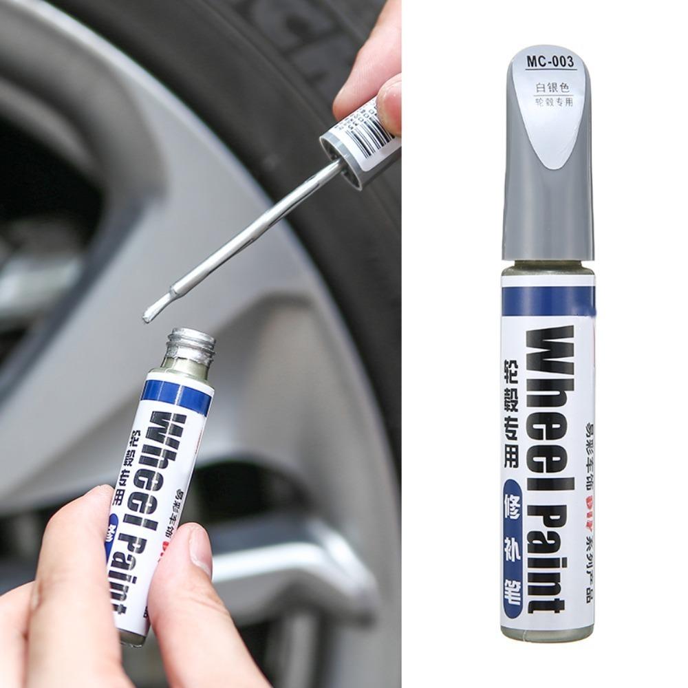 

Scratch Waterproof Paint Tire Refresh Repair Pen Paint Brush Wheel Hub Renovation Spray Paint срібний